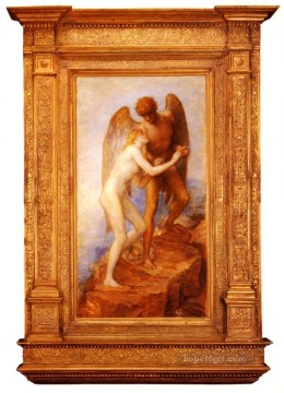 ジョージ・フレデリック・ワッツ Painting - 愛と人生の象徴主義者ジョージ・フレデリック・ワッツ